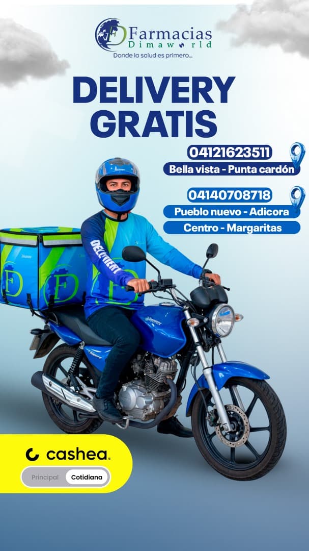 Promoción de delivery - Farmacias Dimaworld